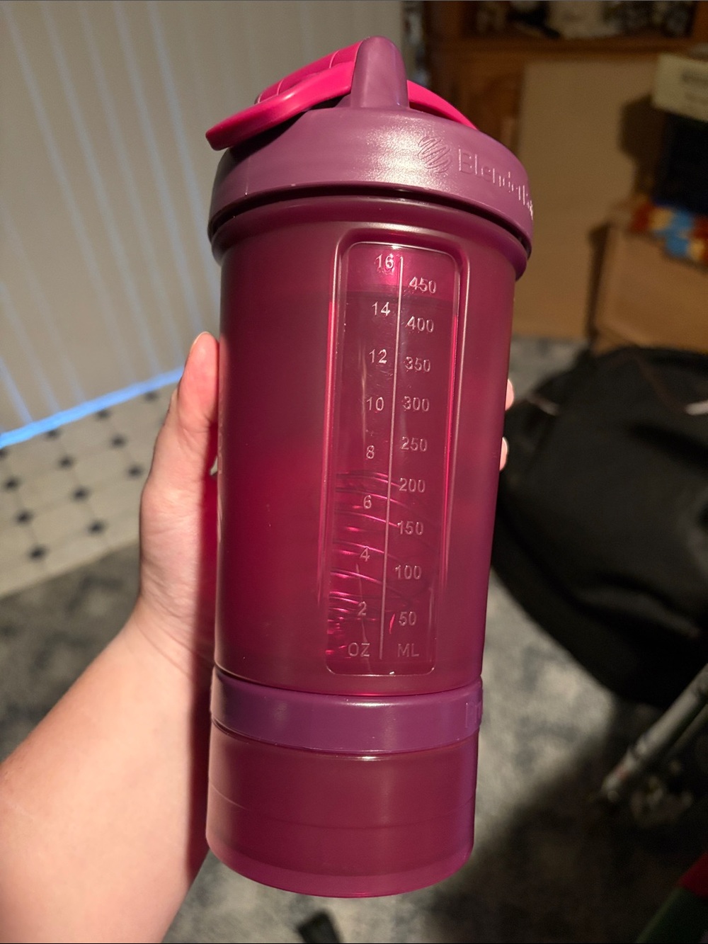 Purple Blender Bottle ProStack - 16oz